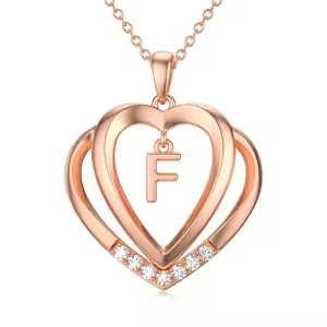 Rose Gold - F Initial