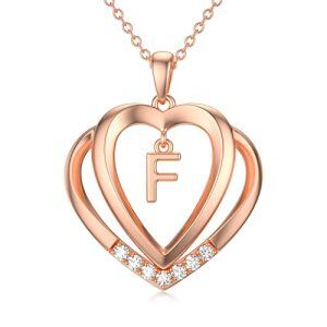 Rose Gold - F Initial