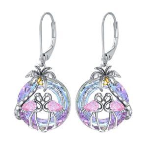 Two Flamingo Earrings