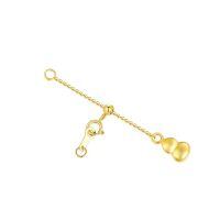 wholesale 18K Gold (Au750) Nickel-Free Lead-Free Hypoallergenic Jewelry Extender Chain 1-6 Inch with Lobster Clasp-3inch