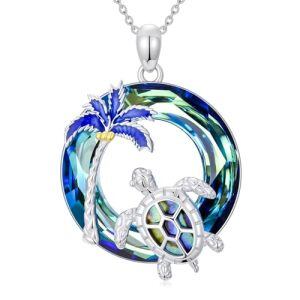 12-Blue-Palm Tree Turtle