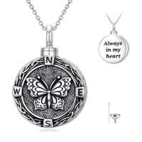 wholesale TOUPOP Tree Of Life Urn Necklace For Ashes 925 Sterling Silver Cremation Jewelry Memorial Gifts Keepsake Jewelry With Funnel Filler For Women -style_name:7-Butterfly