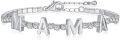 wholesale 925 Sterling Silver Mama Bracelet With Cubic Zirconia Letters Elegant Design-0-0