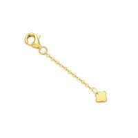 wholesale 14k Gold Lobster Clasp Chain With Clover Charm-1inch