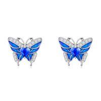 wholesale TOUPOP Animal Earrings For Women 925 Sterling Sliver Stud Earrings Jewelry Gifts For Women Christmas Birthday Gift -style_name:Butterfly Earrings