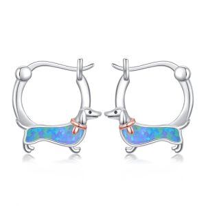 Dachshund Hoop Earrings