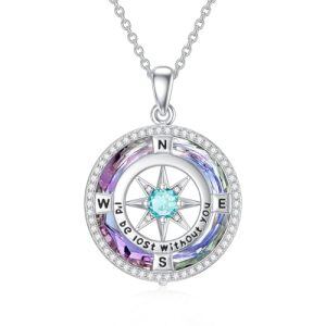 B-Purple Circle Crystal-12-Dec-Blue Topaz