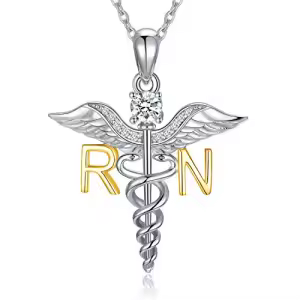 Gold RN Necklace