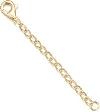 wholesale Gold Chain Extension with Lobster Clasp - Length Adjustable Jewelry Accessory for Necklaces and Anklets-Yellow Gold 1.5 inch