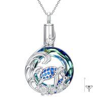 wholesale TOUPOP Cremation Jewelry For Ashes For Women Sterling Silver Urn Necklace For Ashes Keepsake Memorial Urn Jewelry Necklace For Women -style_name:3-Sea Turtle