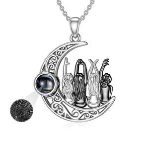 100 Languages I Love You-4 Sisters Black Gold Plated