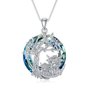 4-Tree of Life and 2 Highland Cow