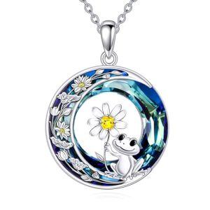 Frog-Lotus-Blue Crystal