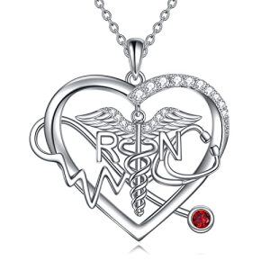 Heart RN Necklace