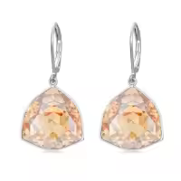 TOUPOP Sterling Silver Birthstone Geometric Drop Earrings For Women-color_name:11-Nov-Citrine