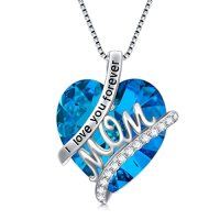wholesale Mothers Day Gifts For Mom S925 Sterling Silver I Love You Forever Love Hear Mon Pendant Necklace With 12 Birthstone Jewelry Birthday Christmas Gifts For Women Grandma Mom Nana From Duaghter Son -color_name:09-Sep