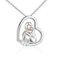 wholesale TOUPOP Cat Lover Pendant Necklace Dog Lover Necklace 925 Sterling Silver Crystal Cat Memorial Gifts For Women Animal Heart Jewelry Birthday Gifts -color_name:Cat Lover Necklace