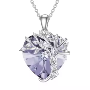 Heart-06-Purple Alexandrite Crystal