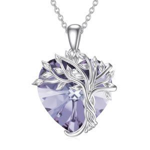 Heart-06-Purple Alexandrite Crystal