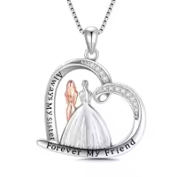 TOUPOP 925 Sterling Silver Sisters Necklace Pendant Jewelry Gift-style_name:6-Sister Necklace