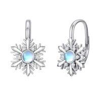 wholesale Sterling Silver Sunflwoer/snowflake Leverback Earrings Drop Dangle Jewelry For Women -style_name:Snowflake