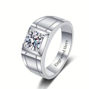 G Moissanite Ring