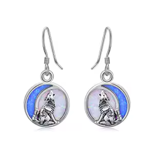 Wolf Opal Moon