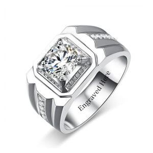 I Moissanite Ring