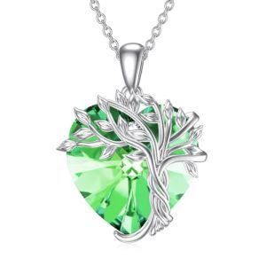 Heart-08-Green Peridot Crystal