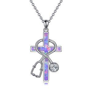 A01-Purple Opal Stethoscope