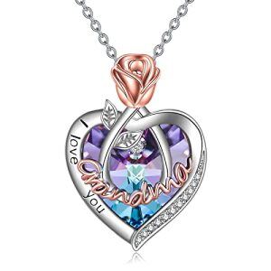 02 Feb-Grandma Necklace with Heart Crystal