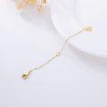 wholesale 14k Gold Heart Charm Chain Extender 3 Inch Adjustable Lobster Clasp Extension for Bracelet Anklet-0-1