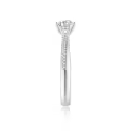 TOUPOP 10k/14k/18k Sterling Silver Moissanite Personalized Engagement Ring-0-2