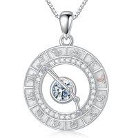 wholesale TOUPOP Zodiac Constellation Necklace For Women 925 Sterling Silver Birthstone Pendant Necklaces Zodiac Sign Jewelry Birthday Christmas Gifts For Women Her -style_name:4-Aries(3.21-4.19)-Cubic Zirconia