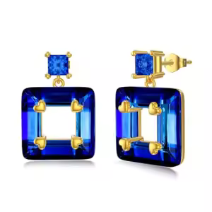 Square Blue Crystal