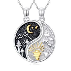 yin and yang necklace set b