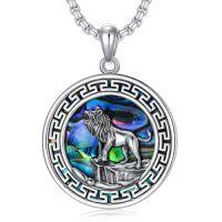 wholesale Lion/wolf/star Of David/eye Of Horus Necklace S925 Sterling Silver Celtic Pendant Men's Jewelry Suitable For Father Boyfriend Christmas Anniversary Birthday Gift -style_name:A-Lion
