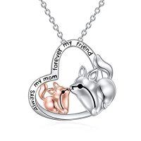 wholesale Animal Necklace 925 Sterling Silver Animal Pendant Women Jewelry Christmas Gifts For Women -style_name:Fox-A