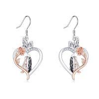 wholesale Nightmare Earrings Sterling Silver Jack And Sally Skull Jewelry -style_name:B-Nightmare Earrings-Rose Flower