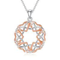 wholesale Gift For Mom/sister 925 Sterling Silver Sister/mom Necklace Jewelry Birthday Christmas Gifts For Women -style_name:Love Heart-Rose Gold