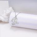wholesale 925 Sterling Silver Heart Pendant With Letter R Design For Women Elegant Jewelry Gift-0-4