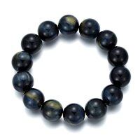 wholesale Father's Day Gifts 100% Natural Gemstone Bracelets For Men Women,tiger Eye/obsidian/agate/tibetan Beads (9.1mm-16.3mm) Stretch Bracelet Gifts For Dad Gifts For Father Gifts For Husband Him -style_name:B-Tiger Eye Stone(Blue),Bead Size:15.4mm Wrist:7-9inch