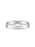TOUPOP Sterling Silver Rose Gold Plated Moissanite Couples Rings Set-0-3