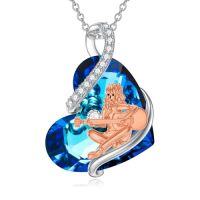 wholesale TOUPOP Music Lovers Gifts Sterling Silver Piano/violin/cello/guitar/flute Pendant Necklace Music Jewelry For Women Her -style_name:Guitar