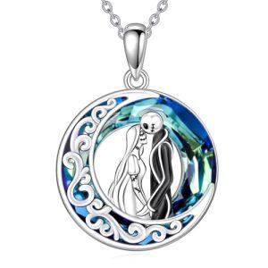 Jack and Sally with Blue Circle Crystal-Moon