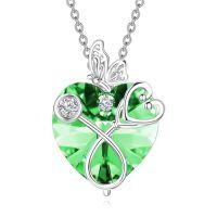 wholesale TOUPOP Christmas Gifts For Nurse Stethoscope Necklace With Butterfly 925 Sterling Silver Heart Crystal Nursing Themed Birthstone Jewelry Birthday Gifts For Women Doctor Medical Student -style_name:08-August