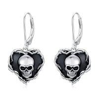 wholesale Goth Earrings For Women 925 Sterling Silver Gothic Earrings Punk Halloween Jewelry Christmas Gifts For Women -style_name:Skull