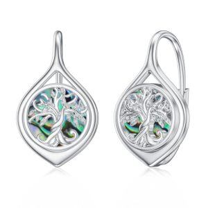 G-Abalone Tree of Life Earrings