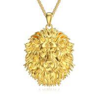 wholesale 925 Sterling Silver Lion/owl/eagle/wolf Necklace Pendant For Men Jewelry Christmas Gifts For Men -style_name:A003-Lion 0.94 inch