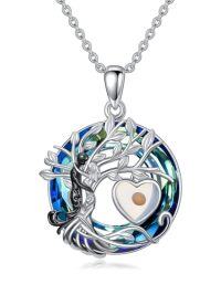 wholesale TOUPOP Crystal Mustard Seed Necklace S925 Sterling Silver Tee Of Life Pendant Faith Jewelry Gifts For Women -style_name:Mustard seed for her a